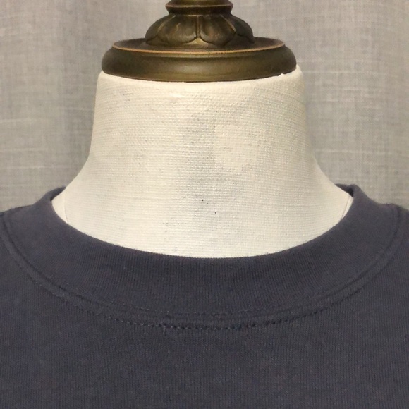 Like New Calvin Klein Sz XS Cropped Sweatshirt-Gray/Blue-Cotton Blend - Picture 4 of 13